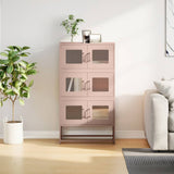 Buffet haut rose 68x39x123 cm acier