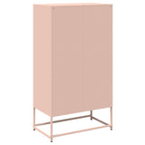 Buffet haut rose 68x39x123 cm acier