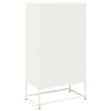 White high sideboard 68x39x123 cm steel