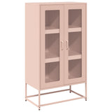 Buffet haut rose 68x39x123 cm acier