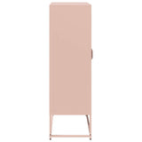 Buffet haut rose 68x39x123 cm acier