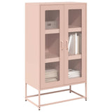 Buffet haut rose 68x39x123 cm acier