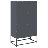 High anthracite sideboard 68x39x123 cm steel