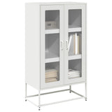 White high sideboard 68x39x123 cm steel