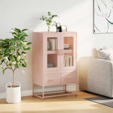 Buffet haut rose 68x39x111,5 cm acier