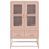 Buffet haut rose 68x39x111,5 cm acier