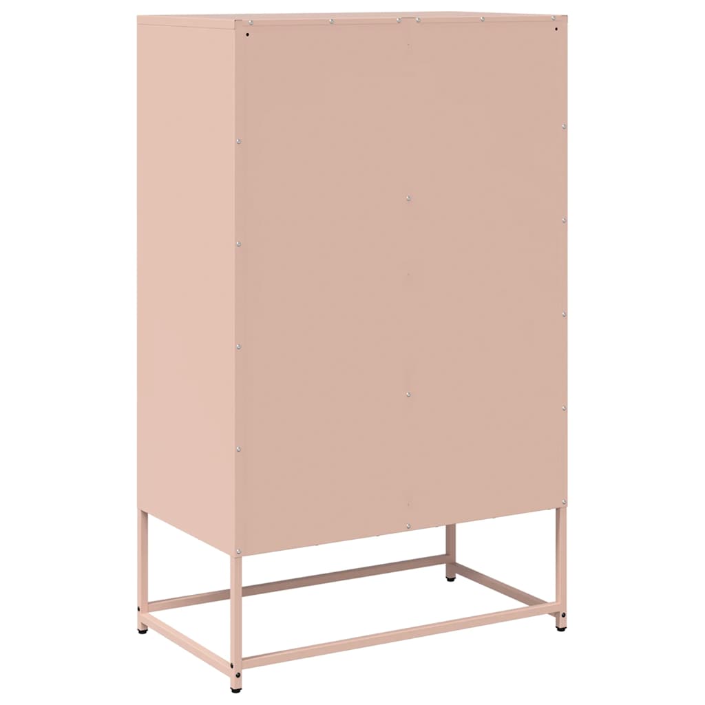 Buffet haut rose 68x39x111,5 cm acier