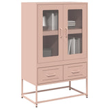 Buffet haut rose 68x39x111,5 cm acier