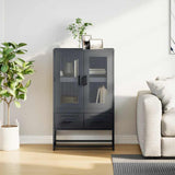 High anthracite sideboard 68x39x111.5 cm steel