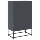 High anthracite sideboard 68x39x111.5 cm steel