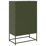 Buffet haut vert olive 68x39 x111,5 cm acier