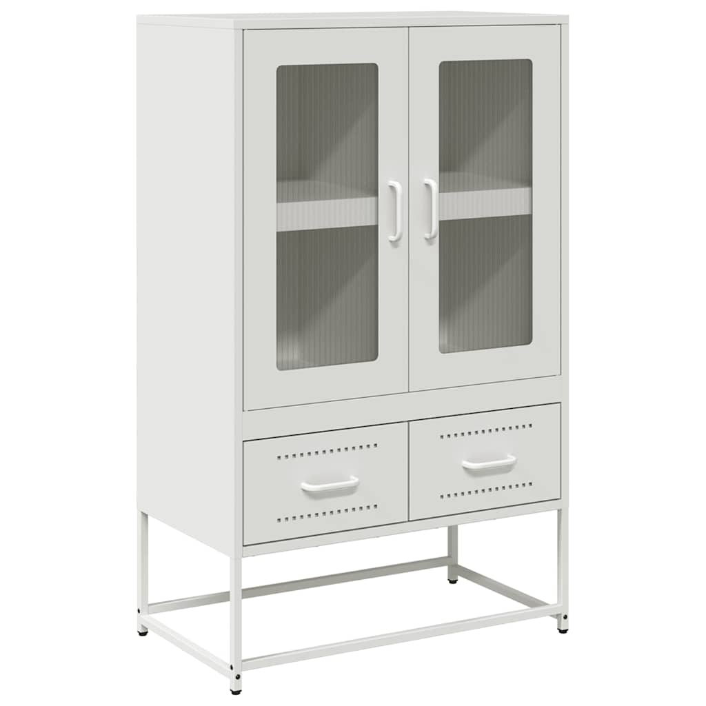 White high sideboard 68x39x111.5 cm steel