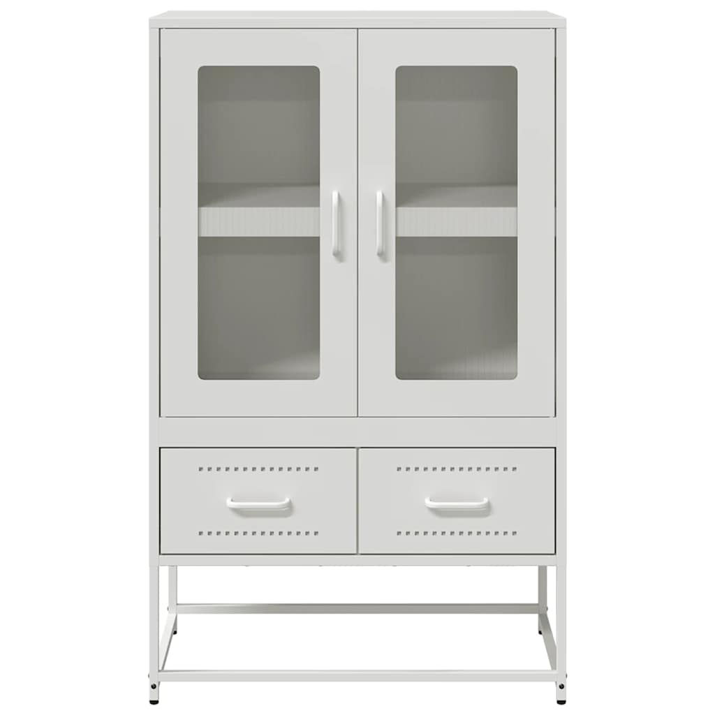 White high sideboard 68x39x111.5 cm steel