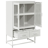 White high sideboard 68x39x111.5 cm steel