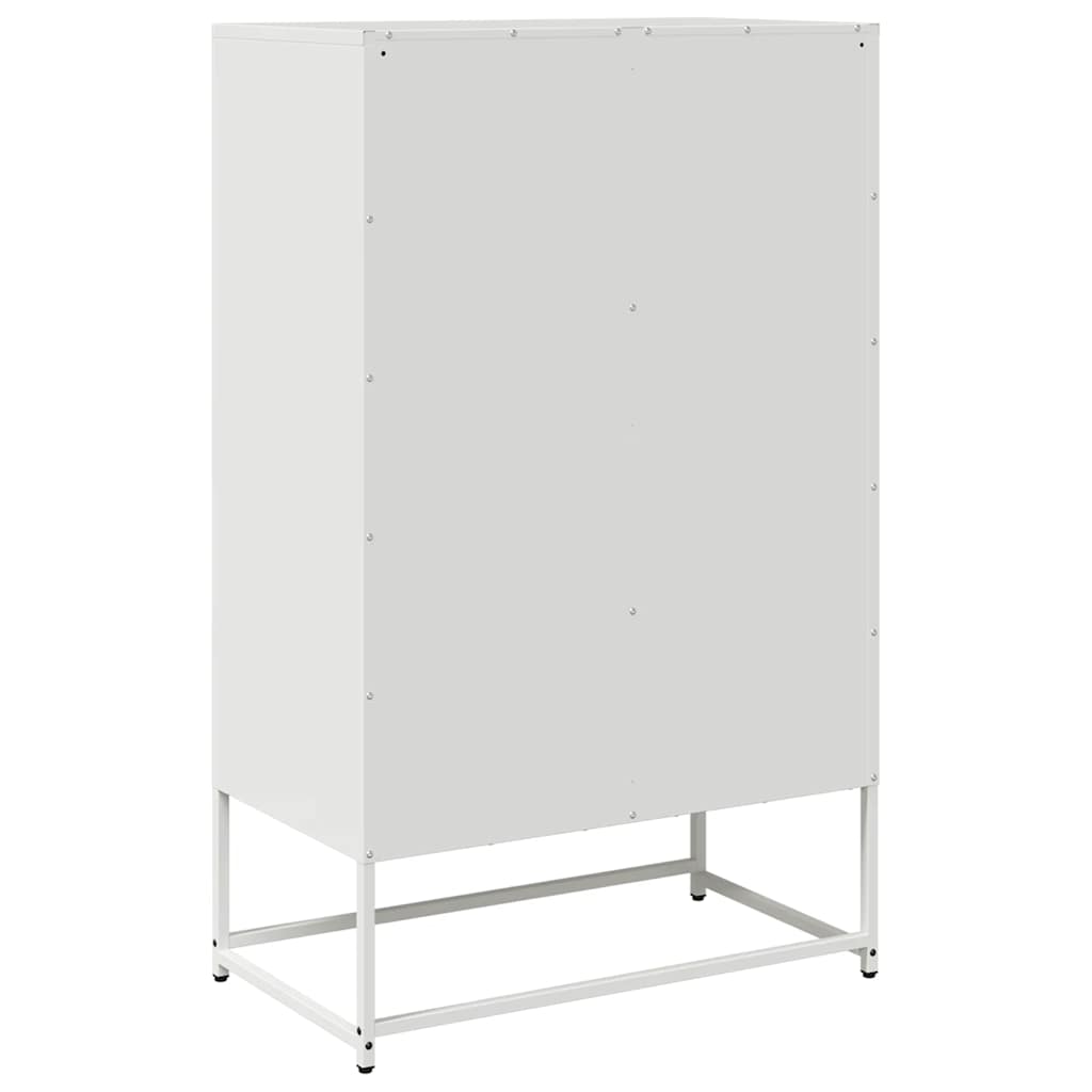 White high sideboard 68x39x111.5 cm steel