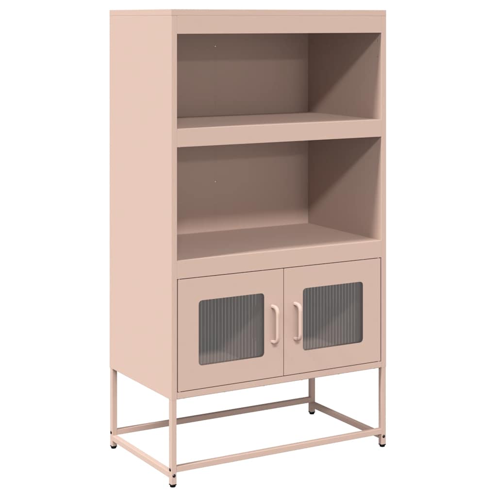 Buffet haut rose 68x39x123 cm acier