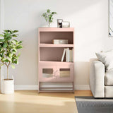 Buffet haut rose 68x39x123 cm acier