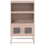 Buffet haut rose 68x39x123 cm acier