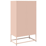 Buffet haut rose 68x39x123 cm acier