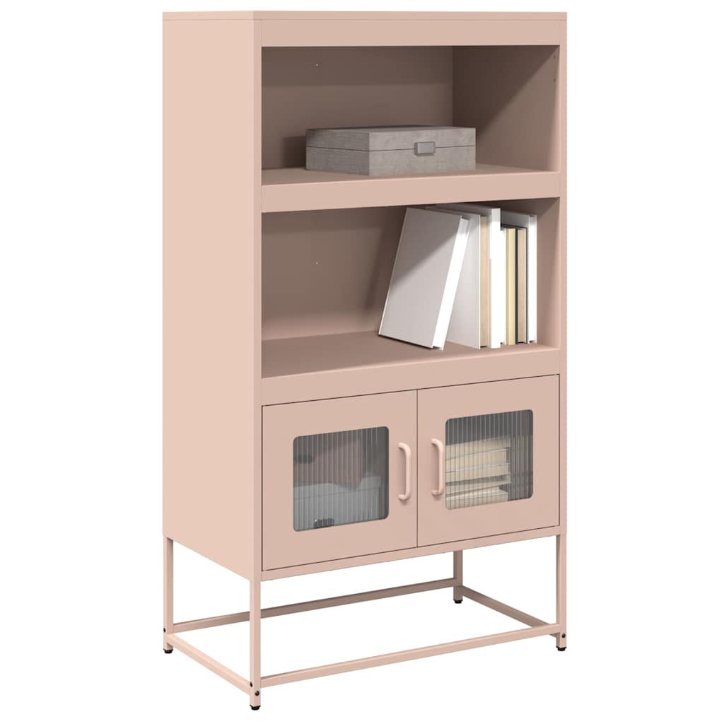 Buffet haut rose 68x39x123 cm acier