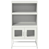 White high sideboard 68x39x123 cm steel