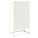 White high sideboard 68x39x123 cm steel