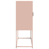 Buffet haut rose 68x39x107 cm acier