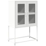 White high sideboard 68x39x107 cm steel