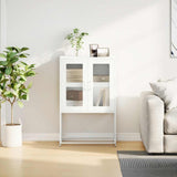 White high sideboard 68x39x107 cm steel