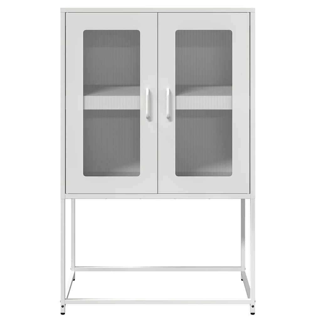 White high sideboard 68x39x107 cm steel