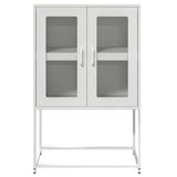 White high sideboard 68x39x107 cm steel