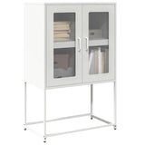 White high sideboard 68x39x107 cm steel