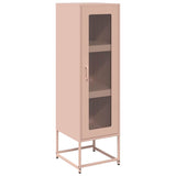 Buffet haut rose 36x39x123 cm acier laminé à froid