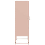 Buffet haut rose 36x39x123 cm acier laminé à froid