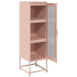 Buffet haut rose 36x39x123 cm acier laminé à froid