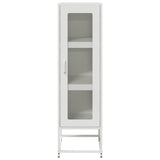 Buffet haut blanc 36x39x123 cm acier laminé à froid