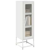 Buffet haut blanc 36x39x123 cm acier laminé à froid