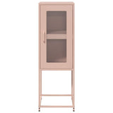 Buffet rose 36x39x107 cm acier laminé à froid