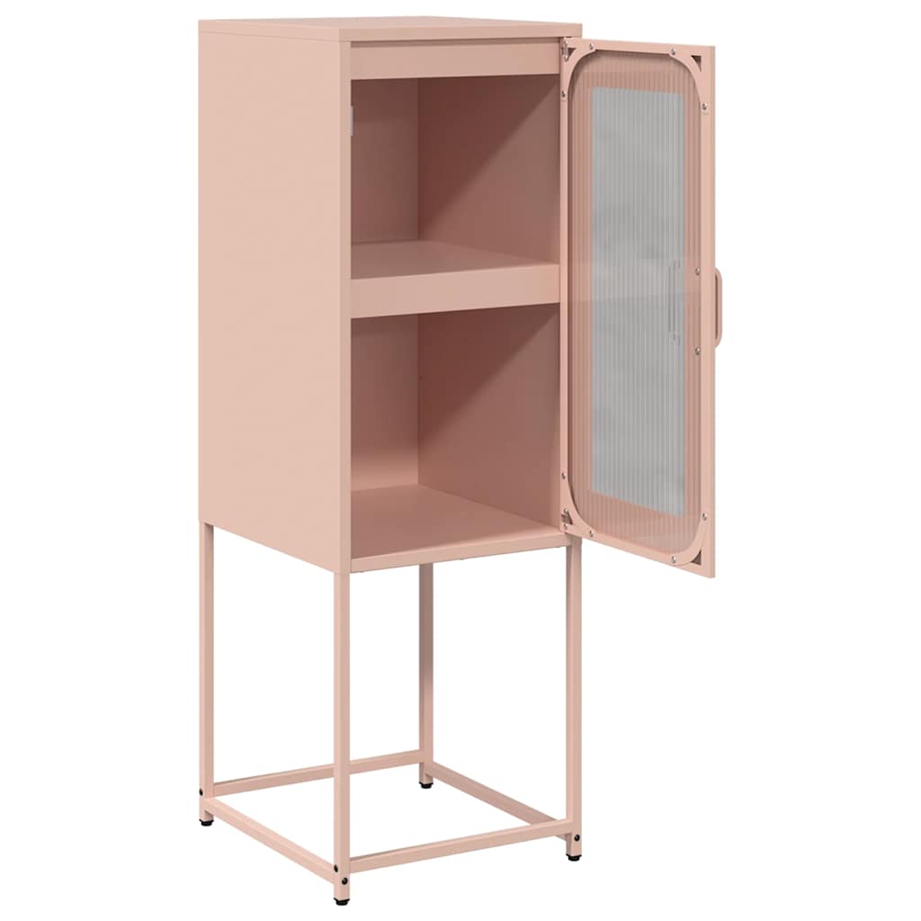 Buffet rose 36x39x107 cm acier laminé à froid