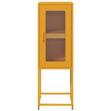 Buffet jaune moutarde 36x39x107 cm acier laminé à froid