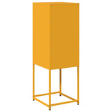 Buffet jaune moutarde 36x39x107 cm acier laminé à froid