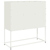 Buffet blanc 100,5x39x107 cm acier laminé à froid