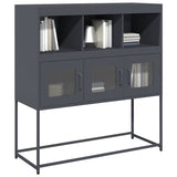 Buffet anthracite 100,5x39x107 cm acier laminé à froid