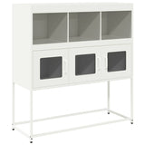 Buffet blanc 100,5x39x107 cm acier laminé à froid