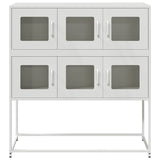 Buffet blanc 100,5x39x107 cm acier laminé à froid