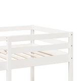 Cadre de lit superposé sans matelas blanc 90x190 cm pin massif