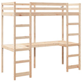 Cadre de lit superposé sans matelas 80x200cm bois massif de pin