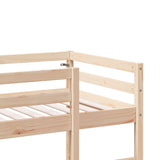 Cadre de lit superposé sans matelas 80x200cm bois massif de pin