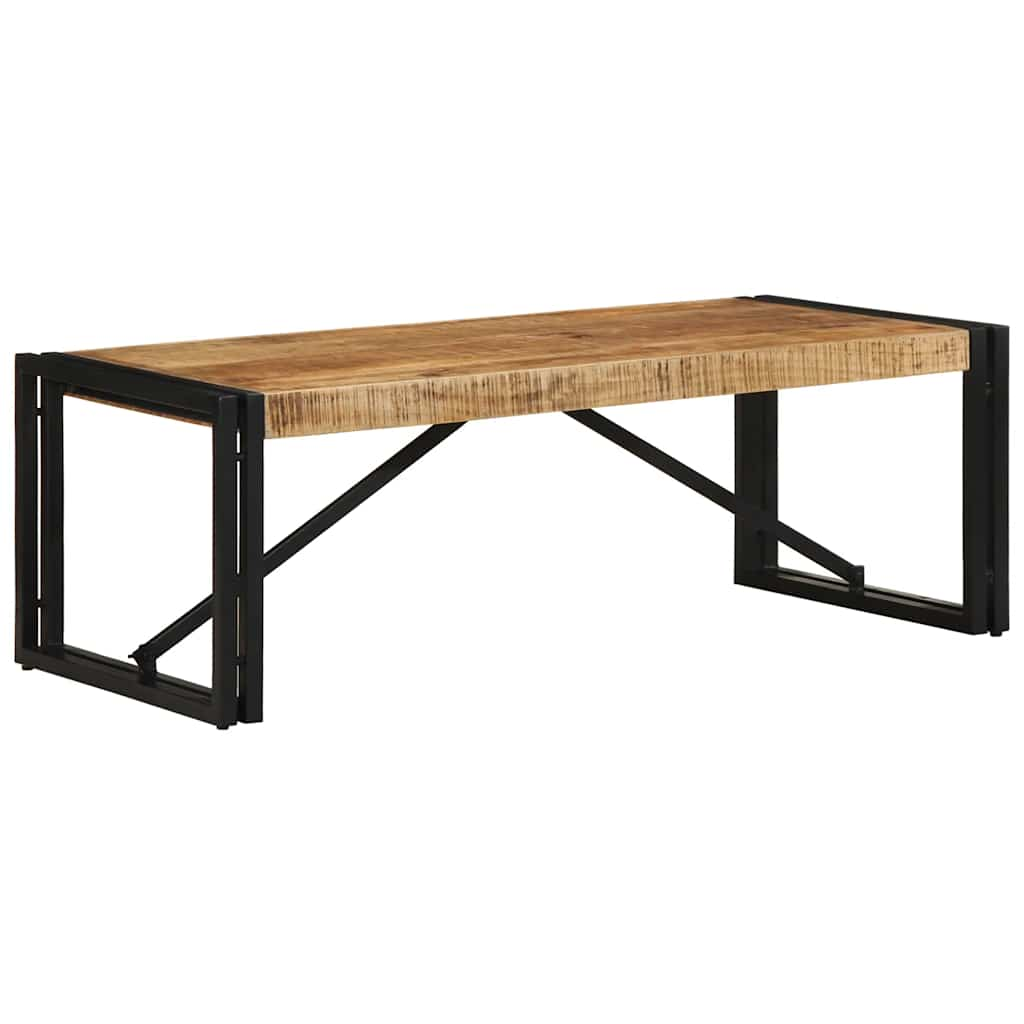 Table basse 100x50x35 cm bois de manguier massif brut