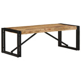 Table basse 100x50x35 cm bois de manguier massif brut